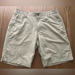 Under Armour Men's Khaki Flat Front Shorts 38